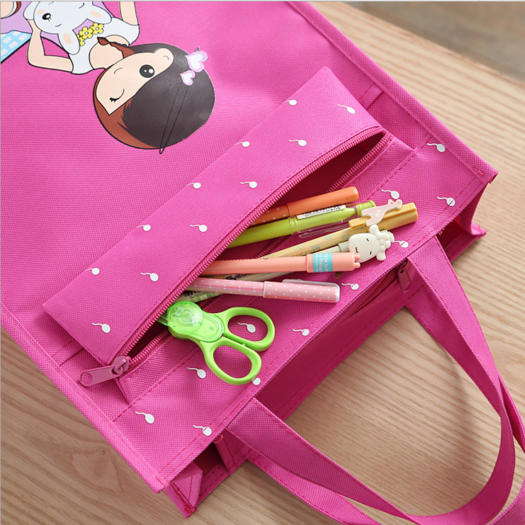 túi bổ sung A4 không thấm nước vải cậu học trò lớp túi schoolbag bổ sung túi xách nghệ thuật túi túi boy túi nhỏ và cô gái.