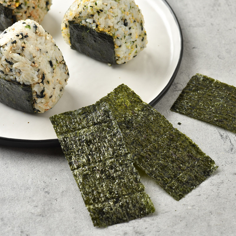 Japan-style Triangle Meal SPECIAL SMALL SEA MOSS SHEET CHILDREN READY-TO-EAT ZERO FOOD HAN STYLE PURPLE VEGETABLES PACKET RICE SUSHI MATERIAL 72 PIECES