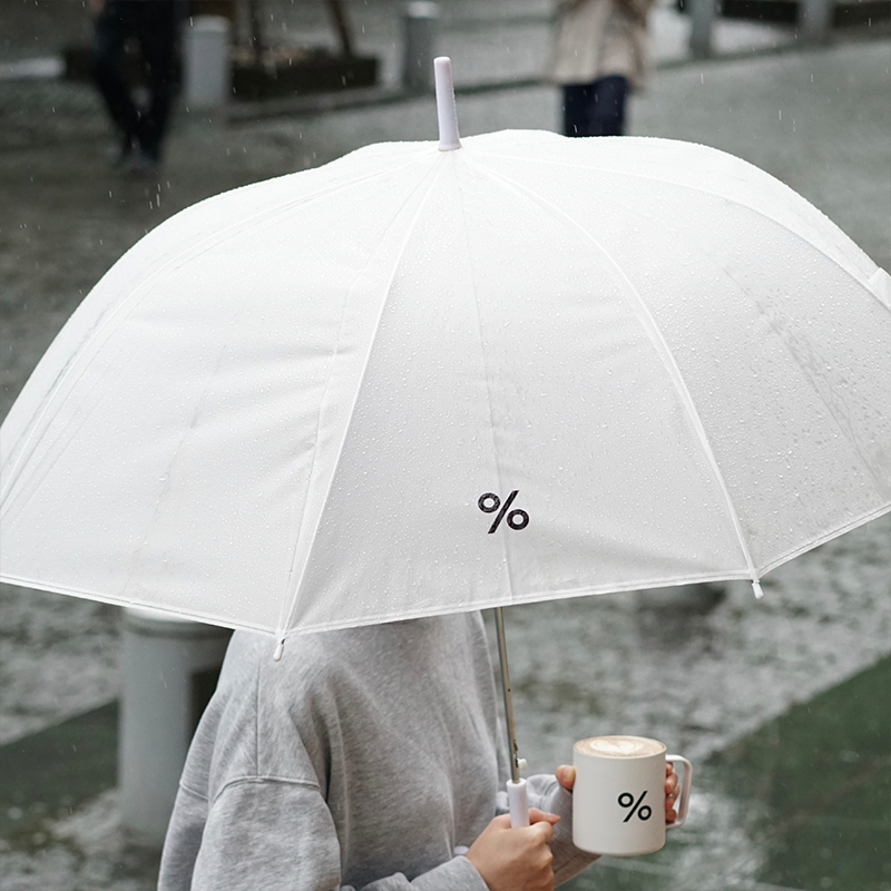 %Arabica Umbrella Umbrella Long Handle ins Net Red Umbrella Simple Fashion Single Product Store