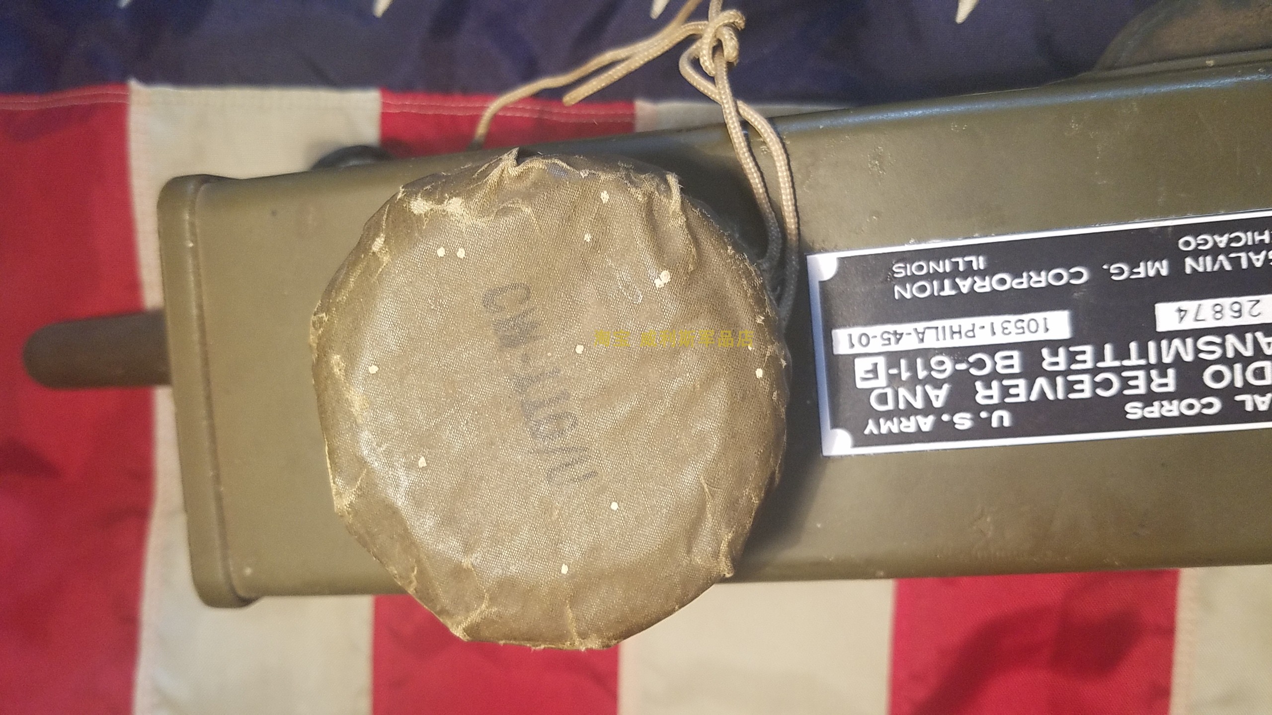 WWII US Army Edition Original Army MotorolaBC611 Handheld Radio Step Talks Cable Phone Waterproof cover