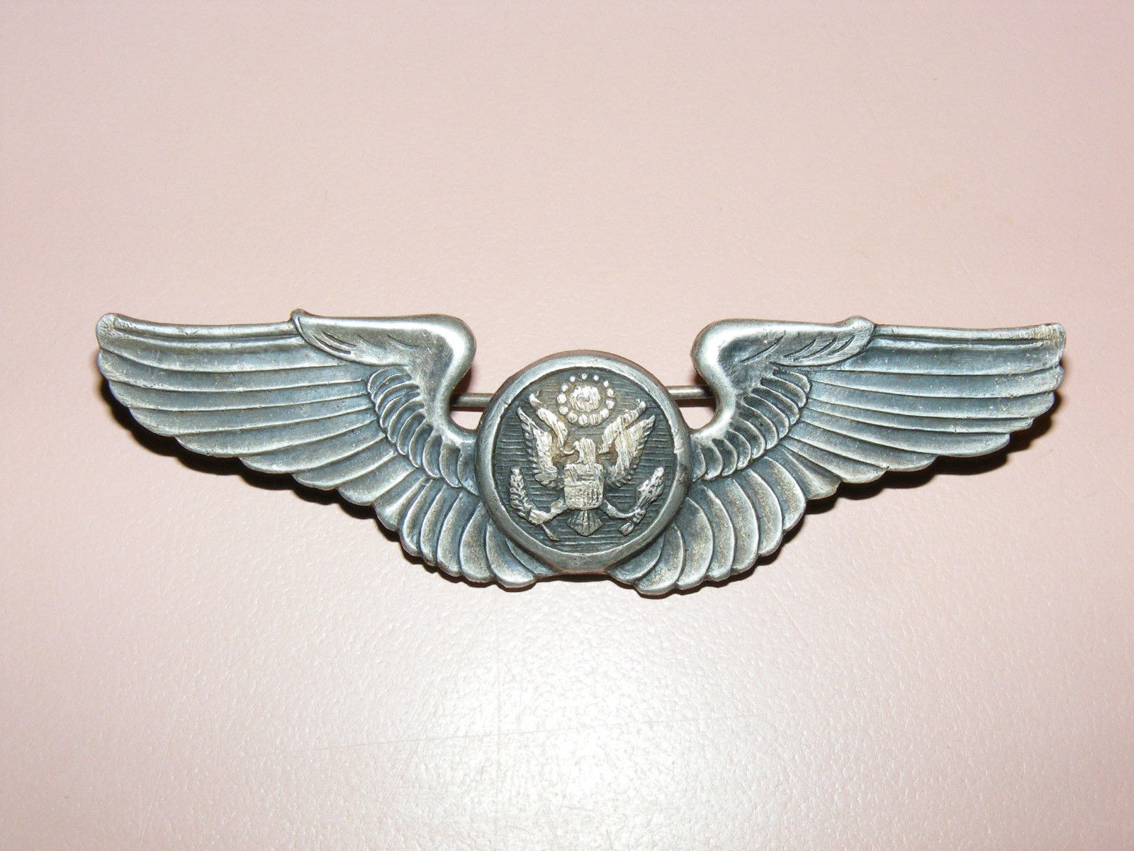 World War II U.S. military version of the original Army Air Corps officers and soldiers general maintenance qualification pin badge