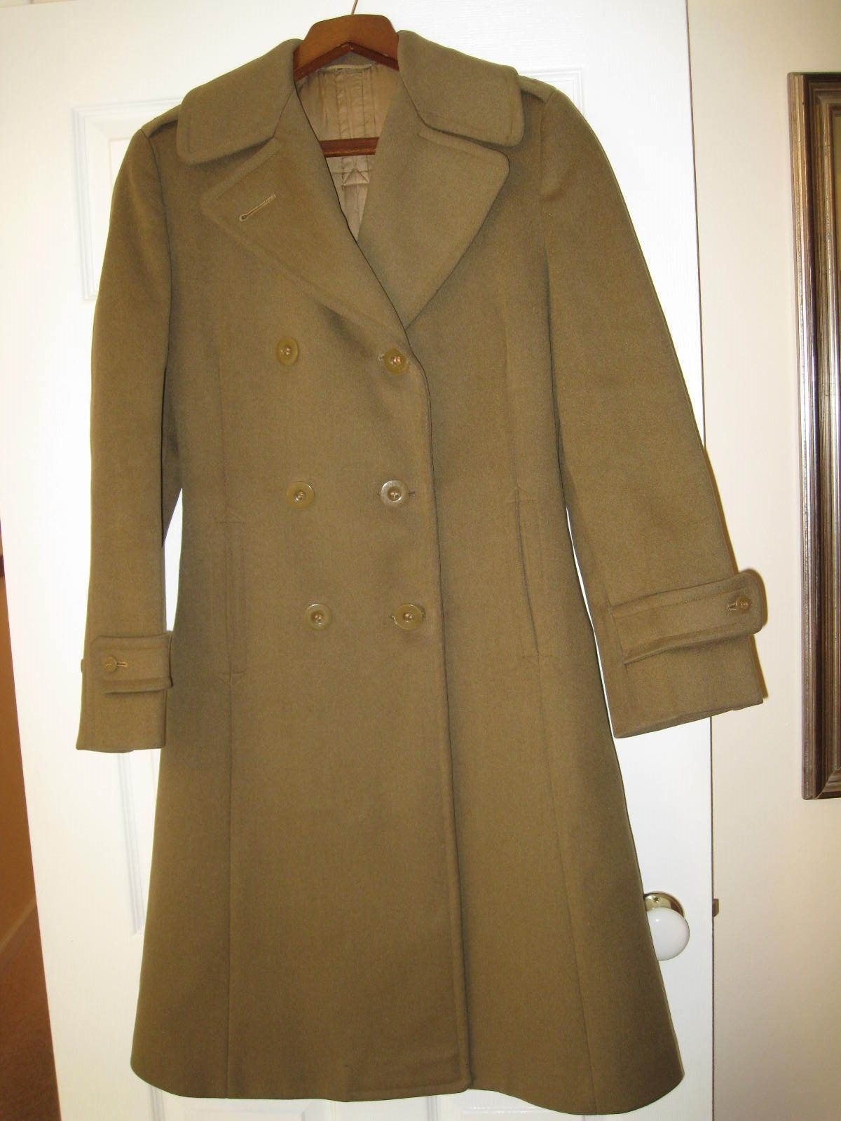 World War II U.S. Army Edition Original Army Yellow Brown Meldon Lady Officer Coat
