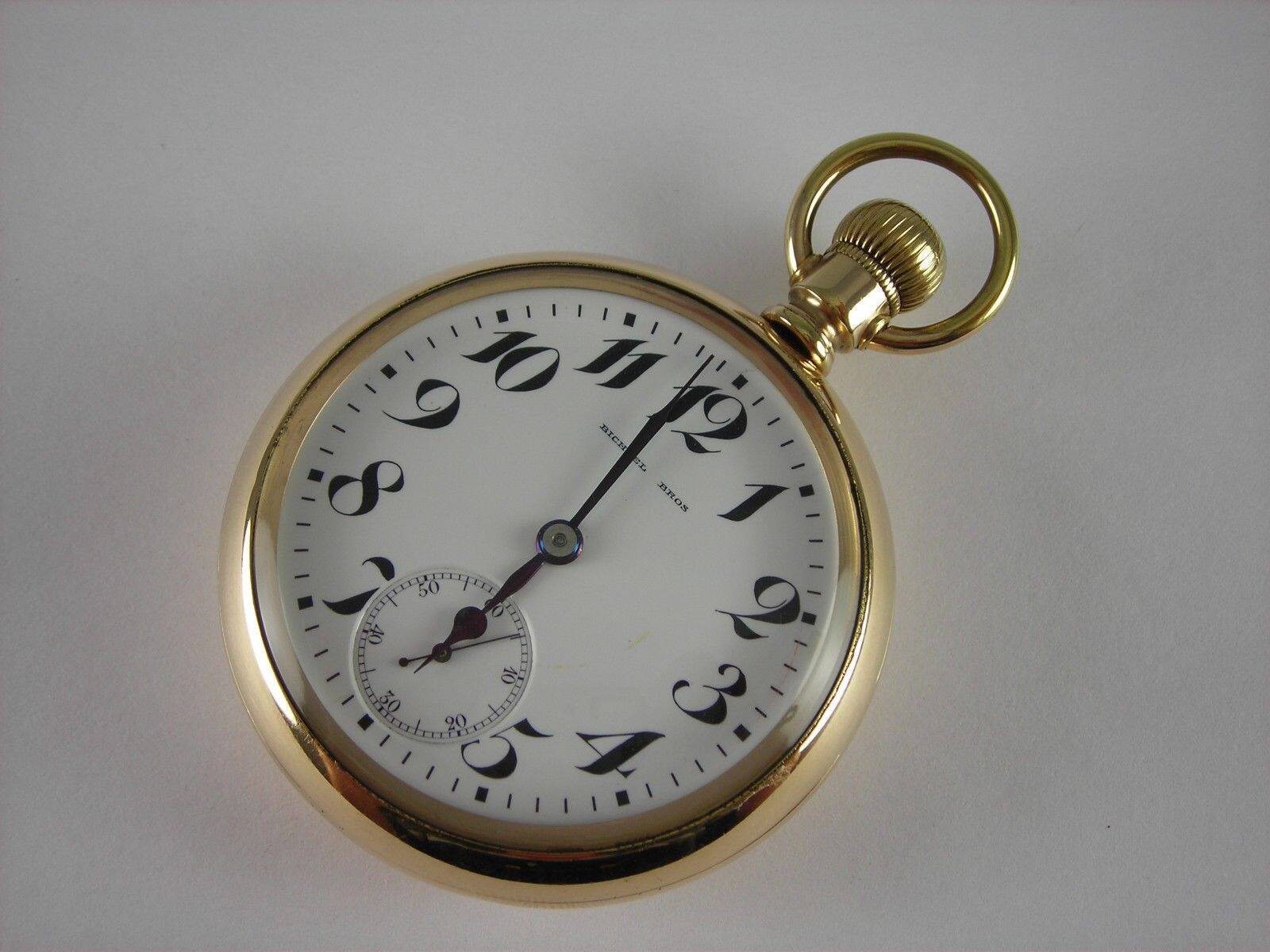 Retro ancient with reflux products 19-th century Lucchen LONGINE blue table pin double disc gold plated with precision-Taobao