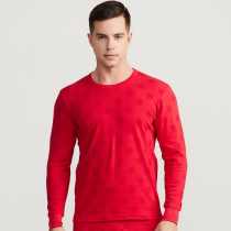 Year mens underwear set cow cotton marriage bed with its bright red curtains Qiuqiu Qiu pants male elderly warm cotton sweaters