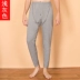 Fengshuo kích thước lớn quần dài nam 2019 mới quần lót cotton Lycra quần lót nam cộng với phân bón tăng ấm quần - Quần nóng lên Quần nóng lên