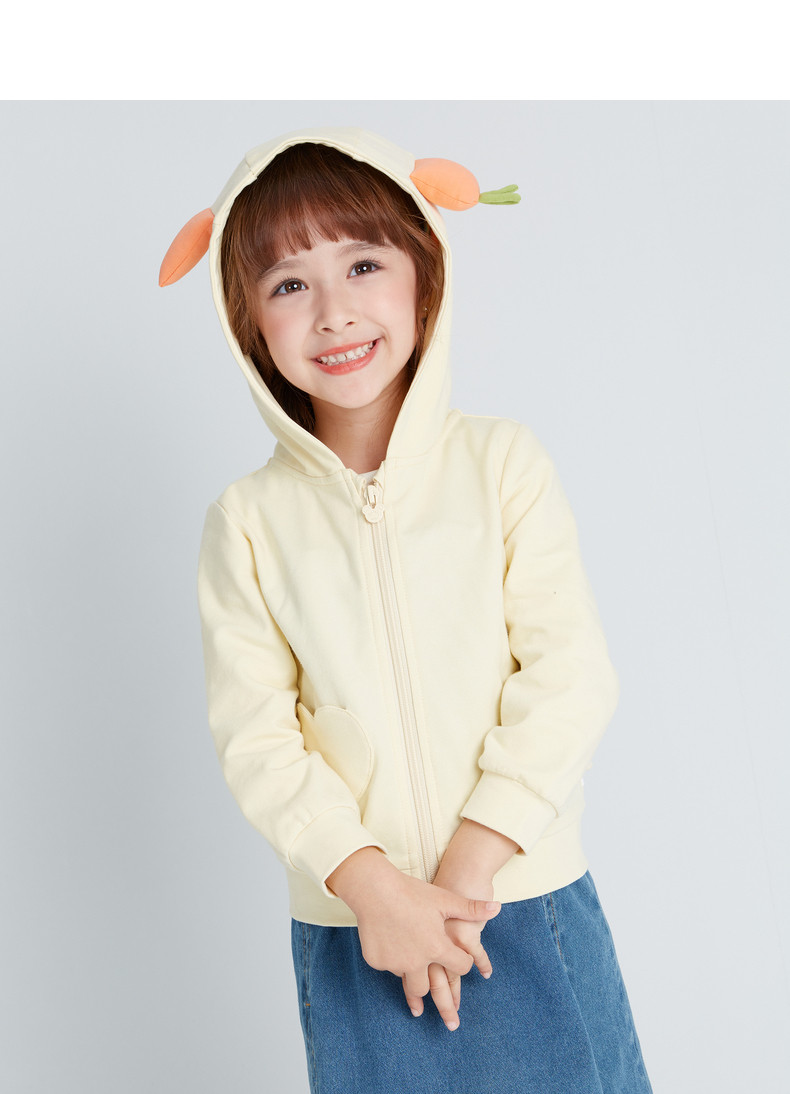 Deesha Mini 笛莎 2021年春季新款 女小童外套卡通连帽上衣 天猫优惠券折后￥69包邮（￥129-60）90~130码多色可选