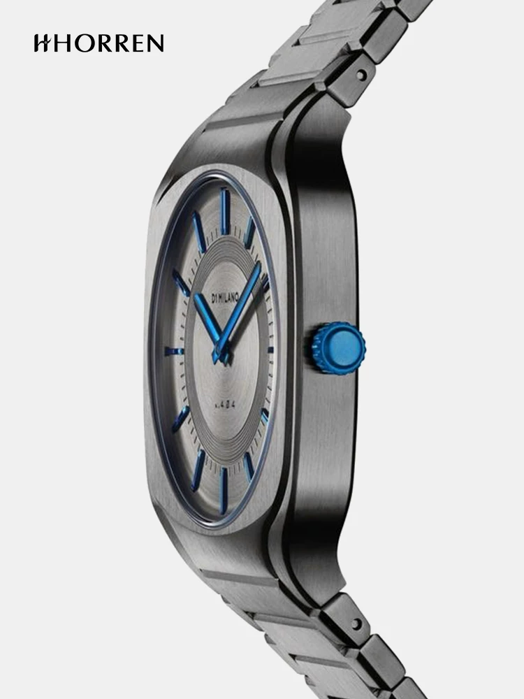 [D1 Milano Square Bracelet 37MM&Horion совместная версия из нержавеющей стали кварцевые часы]