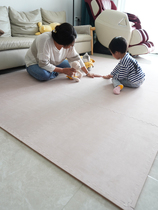 Baby crawling spliced ​​carpet anti-fall and anti-slip living room insulation plush soft floor mat bedroom bedside crawling mat