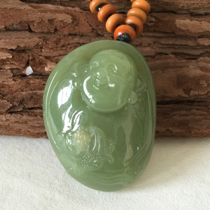 Yellow Green Meat Analysis Wood River Grinding Jade Buddha River Grinding Jade Pendant Buddha River Grinding Jade Pendant Buddha Xiu Jade Buddha Yellow White Old Jade Buddha