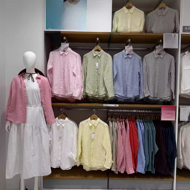 Good Products from the Channel! Women's French Linen Shirt/Long-Sleeved Shirt 2026 Spring/Summer New Style 483868