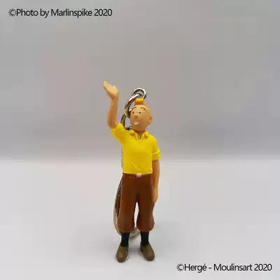TINTIN tin TINTIN TINTIN pvc Dingding yellow top beckoning figure doll keychain