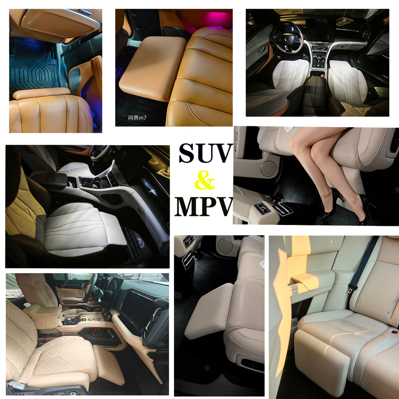 Suv/Mpv Universal Car Leg Rest Seat, Universal Leg Rest with Non-Damaging Installation, Queen Passenger Leg Rest Car Seat Suv/Mpv Universal Car Leg Rest Seat, Universal Leg Rest with Non-Damaging Installation, Queen Passenger Leg Rest Car Seat