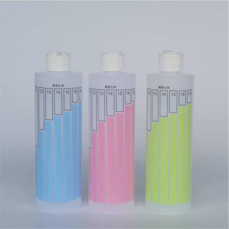 A proportional dilution of the bottle