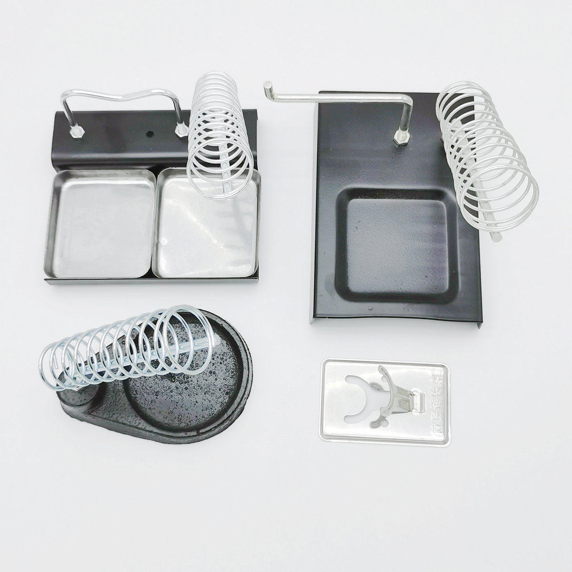 Metal soldering iron stent Simple round square pine - shaped sponge DIY electronic production practical training supplies