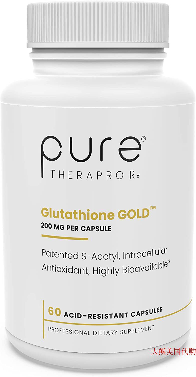 Pure Therapro Rx S-Acetyl Glutathione Gold, 200mg, 60 DRcaps-淘宝Taobao
