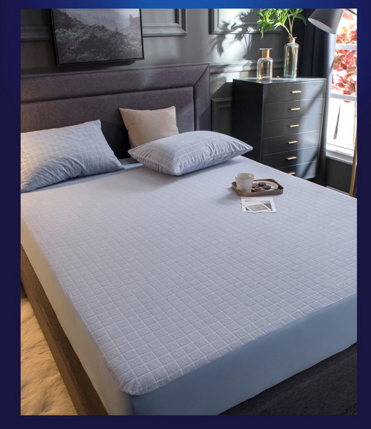 Giường cotton nguyên chất không thấm nước bed một mảnh bao gồm tất cả các tấm nệm bao gồm chống trượt cố định bụi phủ bông Simmons bảo vệ - Trang bị Covers Ga chun và ga phủ