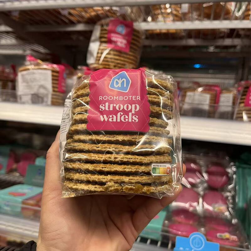 Now a Dutch Specialty, Jaden Zhang's Same Style Ah Waffle Cookies, Honey Caramel Snacks, Stroopwafels