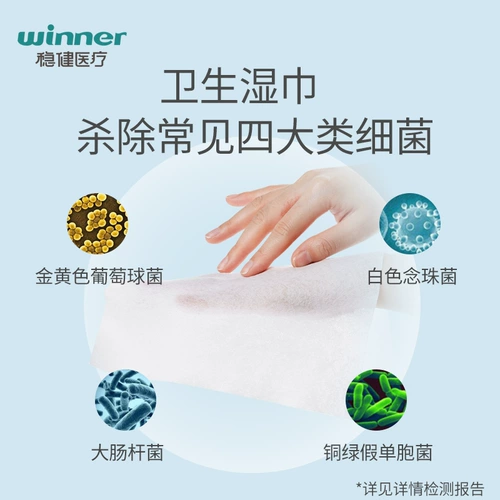 Стабильная медицинская дезинфекция стерилизация влажного полотенца, сантехническая чистка Большой домохозяйственное санитарное санитарное уход за влажным полотенцем 6 мешков