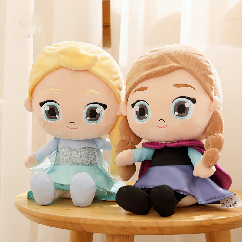 Ice and snow chic edge 2 dolls paparazzi plush stuffed toy Aisha Princess Dolls Anna Love Sharb Puppet Doll Gift