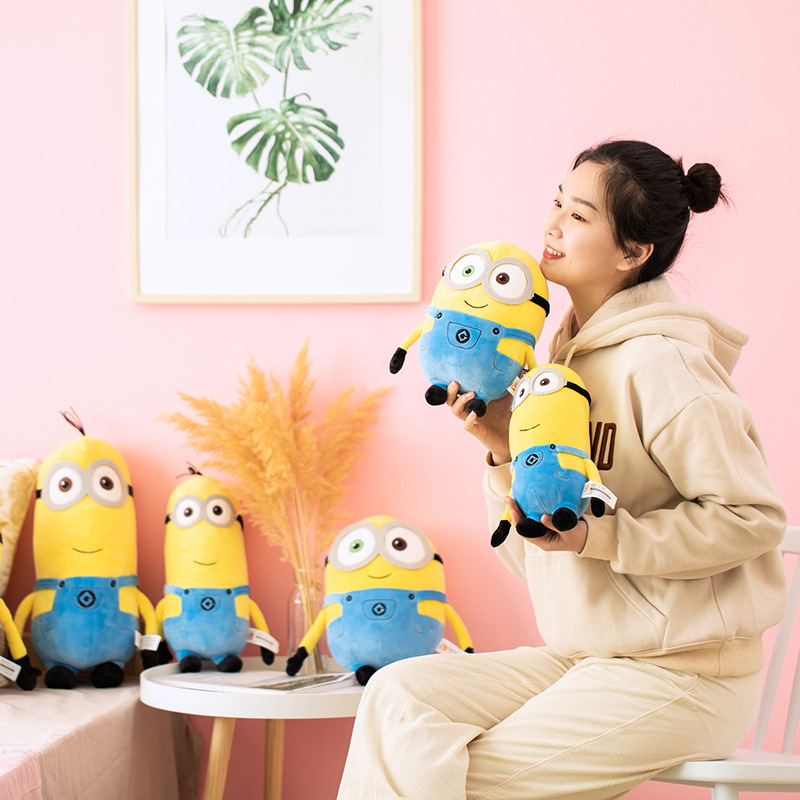 Genuine God Stealing Milk Dads Small Yellow Man Paparazzi Plush Dolls Movies The Same Puppets Dolls Toys Children Presents