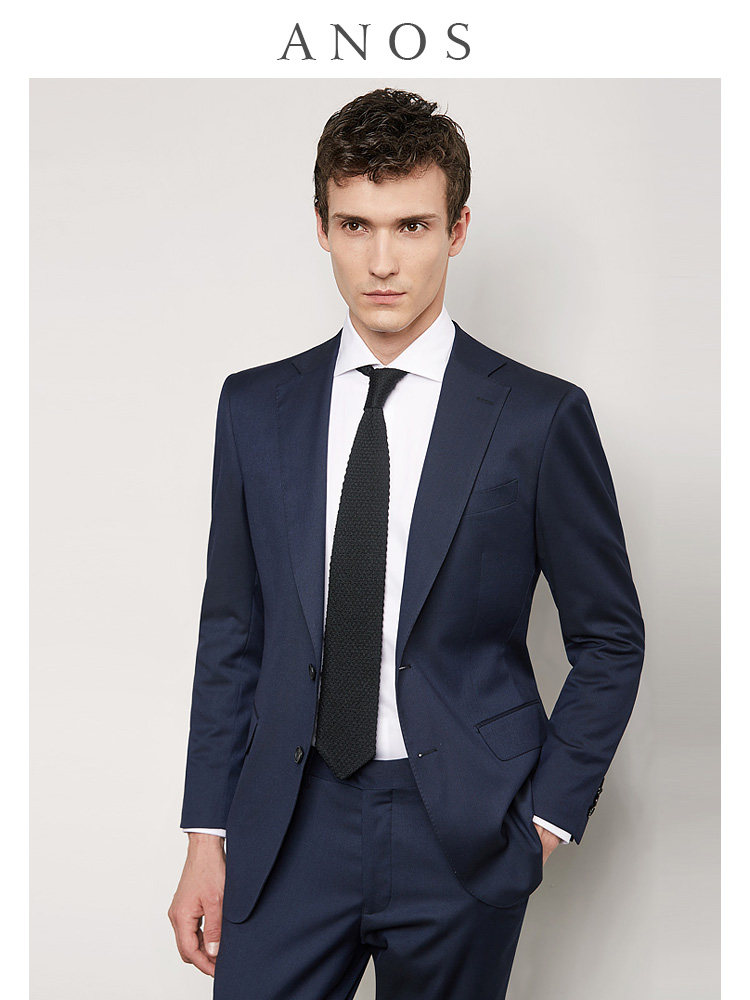 ANOS suit suit Men's business formal slim professional work suit Wedding groom best man British style jacket