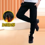 Детские черные утепленные штаны, танцующая спортивная одежда, комплект, комбинезон