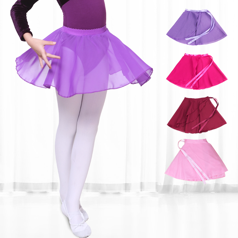 Children Dance Clothing Half Body Snowspun Dresses Adults A Dress Rehearsace For Girls Ballet Dresses Lace Small Apron