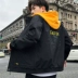 Xuân nam 2019 áo khoác nam mới giản dị đẹp trai thủy triều hoang dã mùa thu Hàn Quốc xu hướng áo khoác nam - Cao bồi