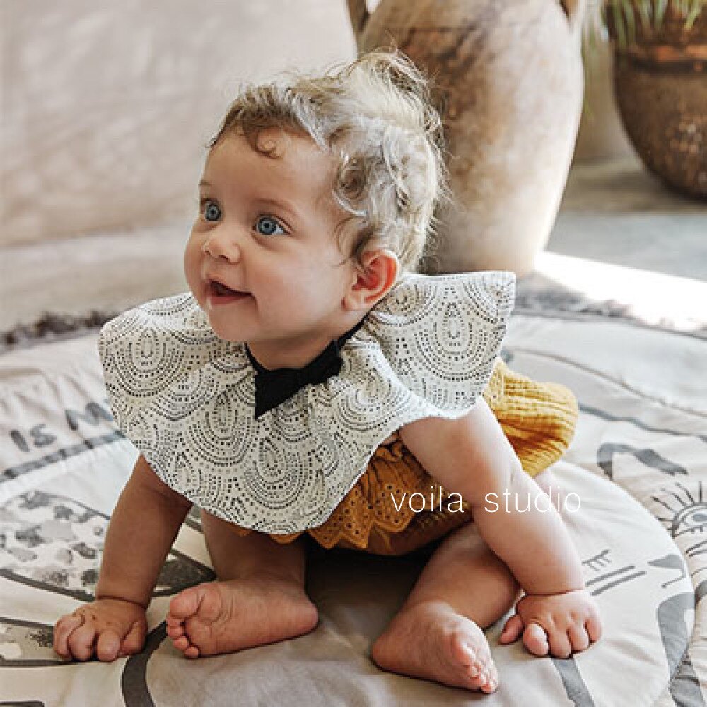 Swedish ins wind bib saliva towel baby bib 360 degree rotating fake collar elodie custom Nordic