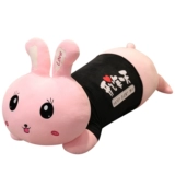 Розовый плюшевый кролик, большая игрушка, милая подушка для сна, кукла