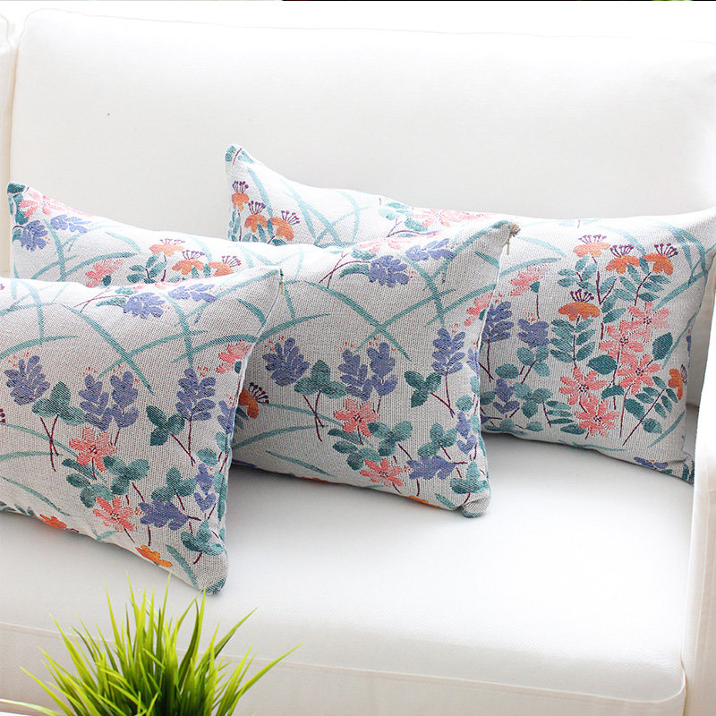 Ekelund Swedish Ins style cotton jacquard waist pillow cushion American pastoral pillow with pillow core