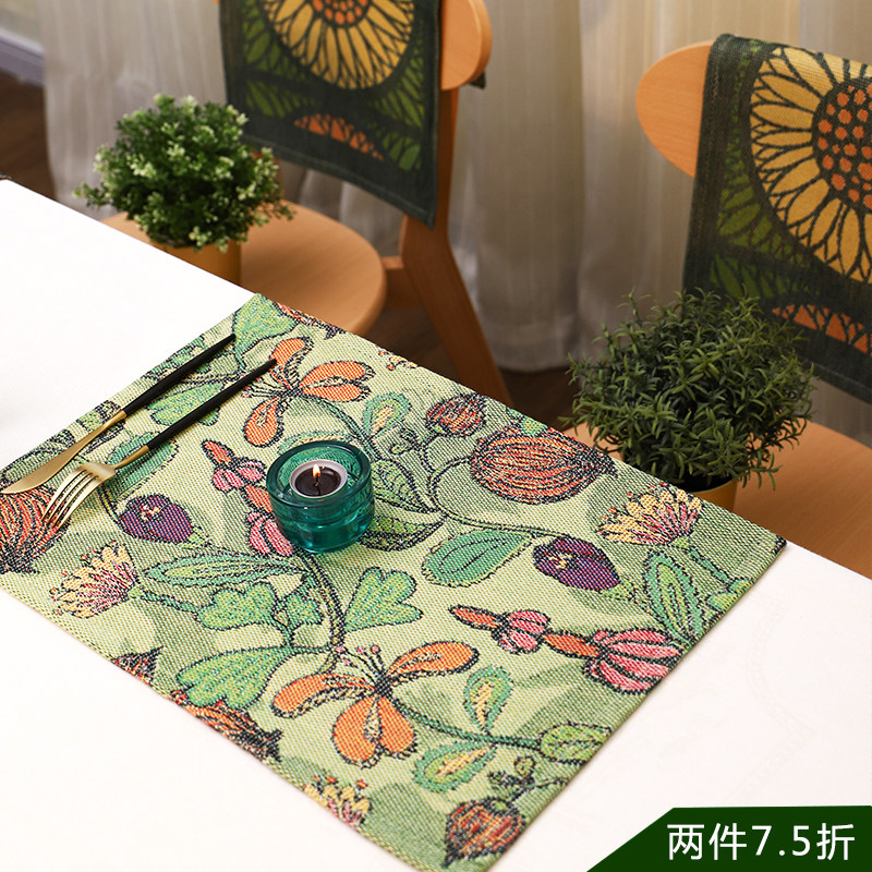 Swedish Ekelund Pine Picnic Mat Pure Cotton Jacquard Tea Table Mat Cup Cushion Cup Cushion Vase Mat Multipurpose