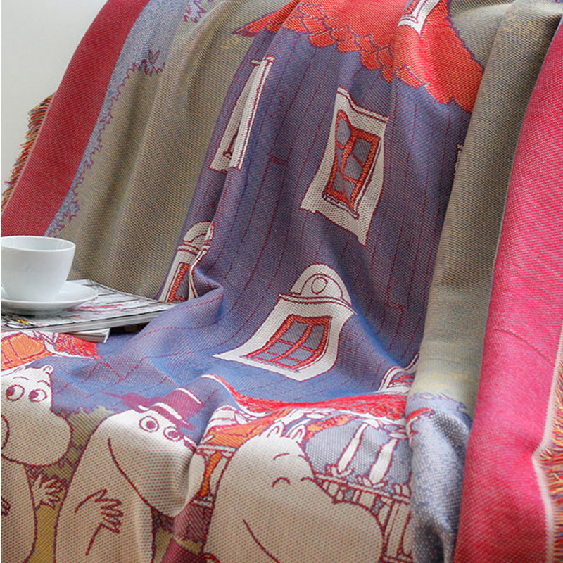 Ekelund Sweden Münminmoomin Beatle Office Bedroom sofa Autumn winter cover Blanket Afternoon Nap Air Conditioning Blanket