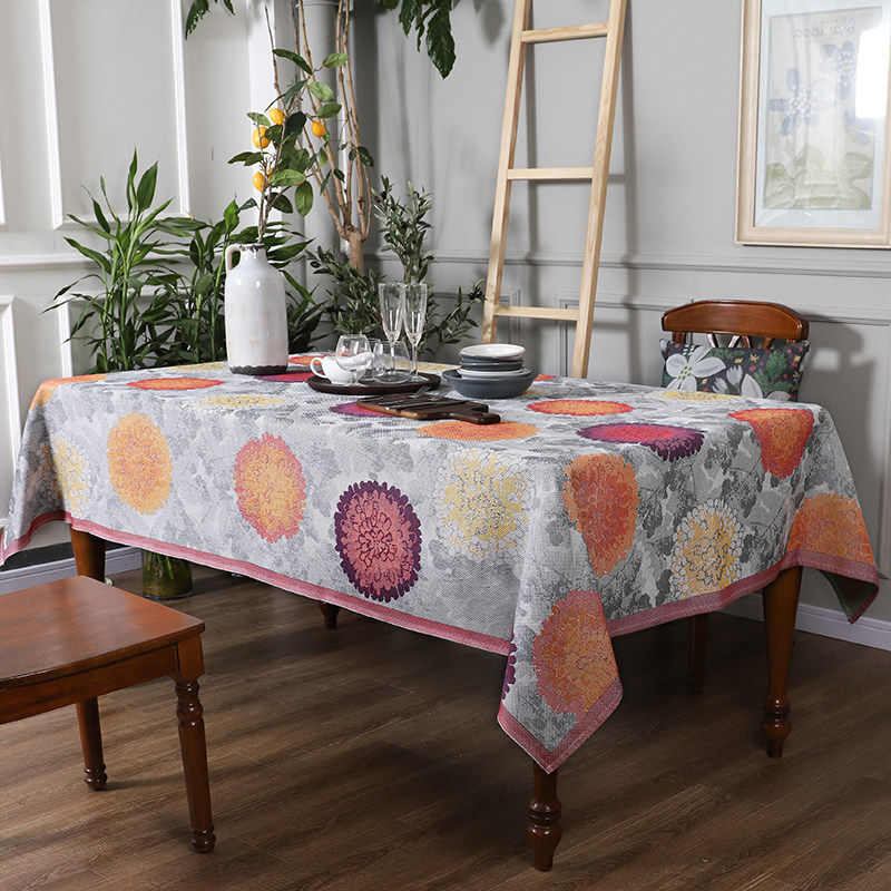 Sweden Ekelund American cotton tablecloth pastoral ins wind Chinese tablecloth coffee table cover cloth jacquard fabric