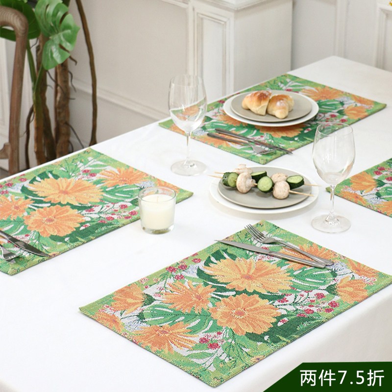 Swedish ekelund Betty All cotton Children's dining mat Absorbent Heat Insulation Anti Burn Table Mat Cup Mat Western Dining Mat