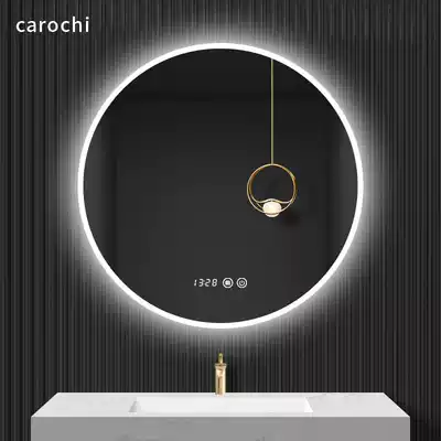 Smart mirror Touch screen dressing table Bathroom makeup mirror Wall-mounted dressing room round mirror with light Bathroom mirror