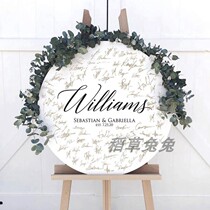 Birthday Road Knot Wedding signature plate Book Greeting Cards Poster Senteal Signs of the Signs Senteal Alphabet