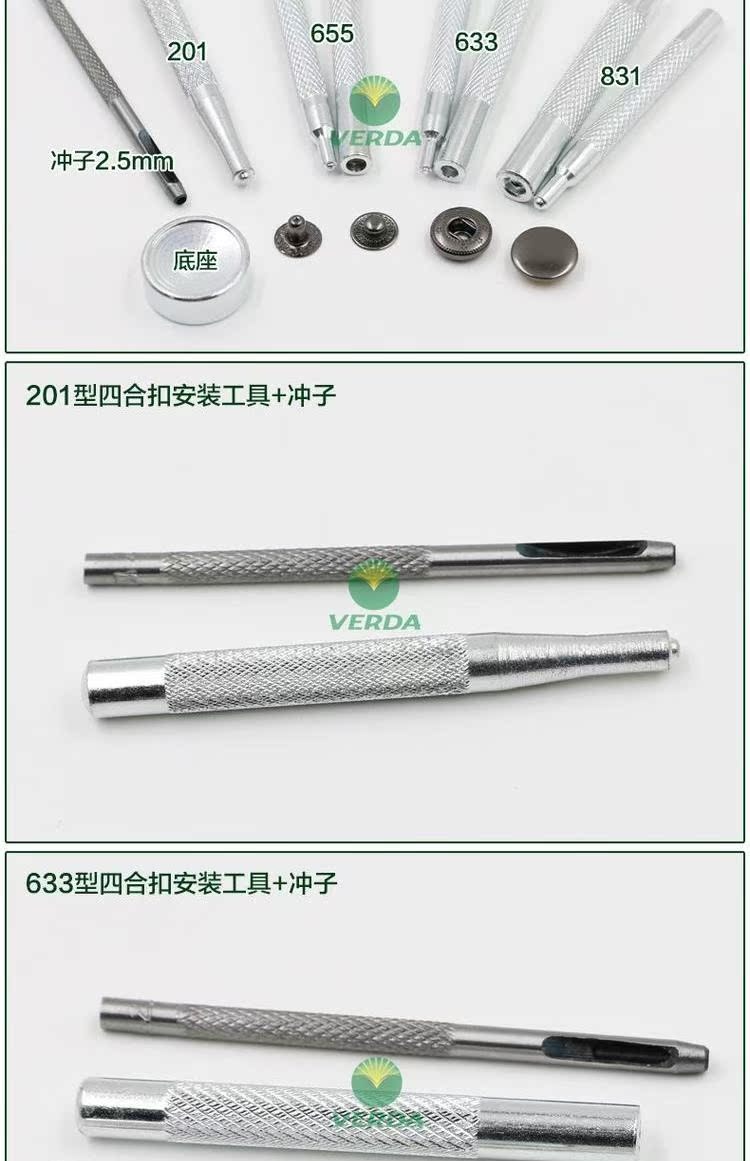 Vader kim loại Prong Snap công cụ Nút để đập xuống áo khoác nút tay áo khoác mùa đông để cài đặt công cụ khuôn - Công cụ & vật liệu may DIY khung thêu tranh
