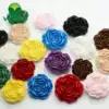Resin three-dimensional rose button flower dark eye button Women's coat windbreaker pajamas flower type black decorative button