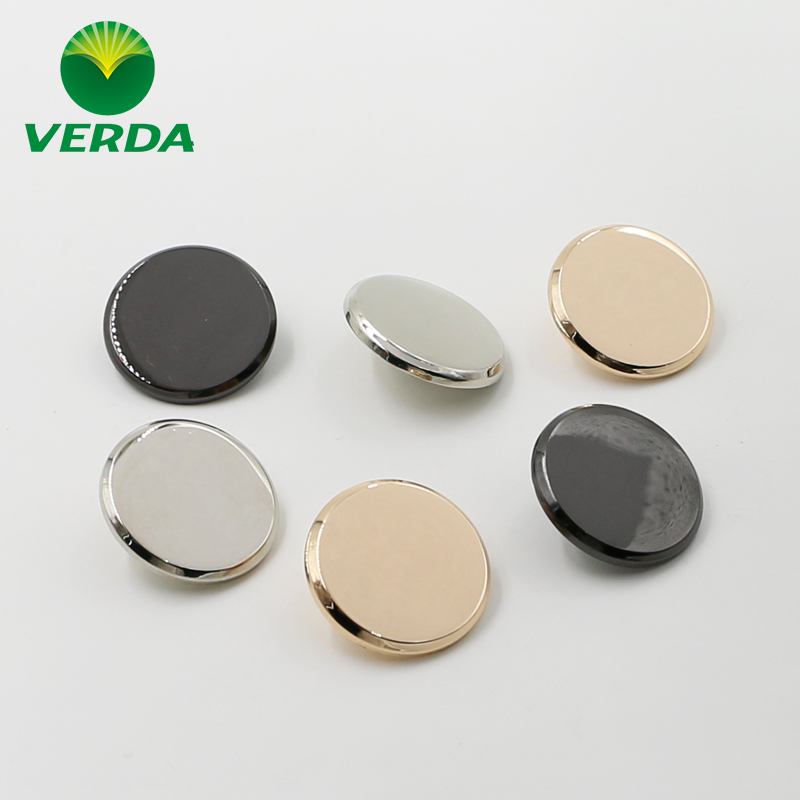 Flat wild metal buttons Men's and women's shirt buttons Women's shirt Coat suit pants Jacket buttons Gold color
