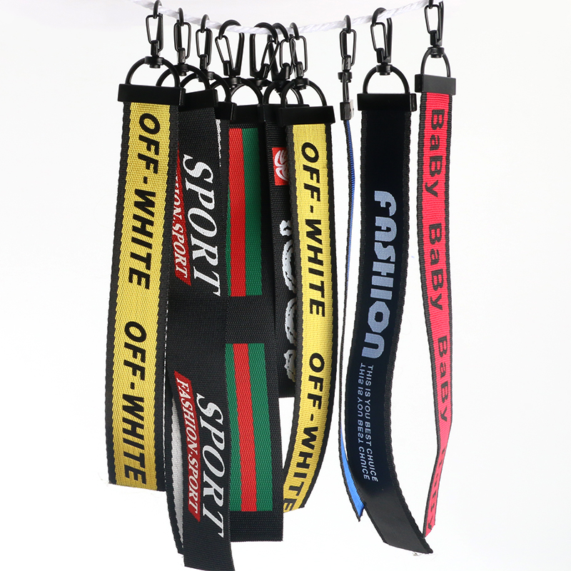 off white ribbon pants