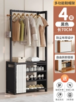 70 длинная 4-слойная пылезащитная полка для обуви и шляп [черный] [трехлетняя гарантия, гарантия на повреждения]