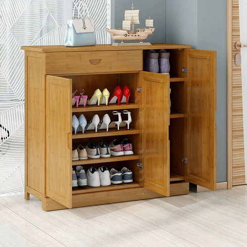 Простые туфли, деревянная универсальная вместительная и большая система хранения