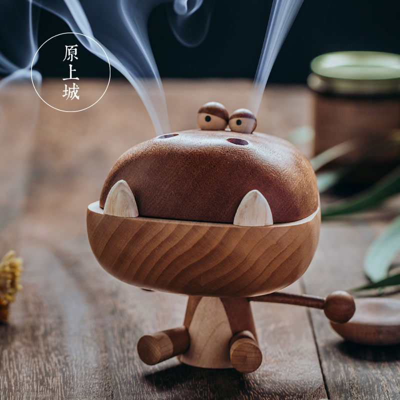 The original Shangcheng angry big mouth dragon incense burner home living room bedroom simple cartoon aromatherapy furnace diffuser decoration