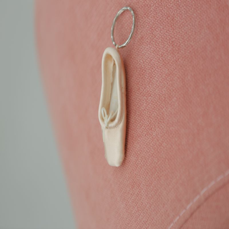 Jun Champ Ballet JUNSHINE Ballet Shoes Key Buttoned Foot Shoes Pendant Cute Ins bag hanging ornament chain