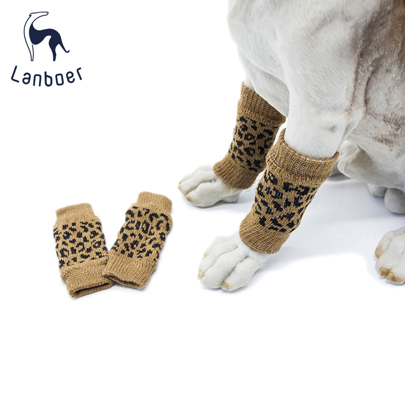 Lanboer BAO WEN Pets dog socks cover puppy socks large dog leg guard dog leg fashion anti-dirty kneecap foot cover