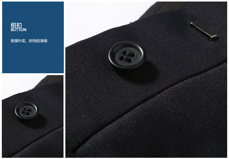 Youngor / Youngor Male Business Quần thường xuyên Quần dài Suit Quần len - Suit phù hợp quần vải đen