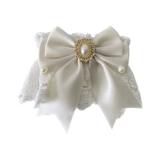 Белый шарф, шарф-платок, кружевной нагрудник, слюнявчик