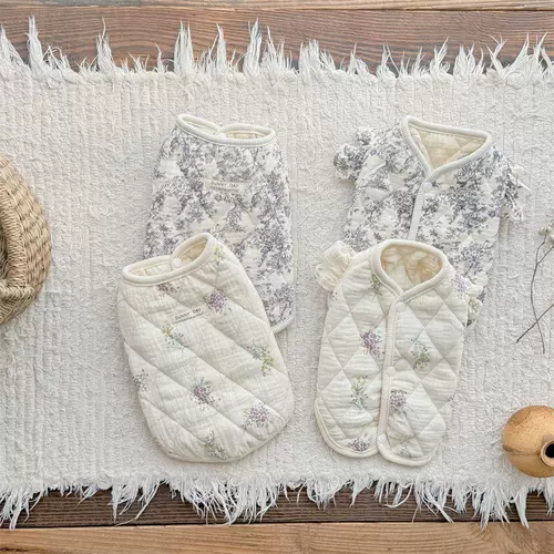 Хлопковый стеганый марлевый милый жилет без рукавов, удерживающий тепло шнурок-держатель