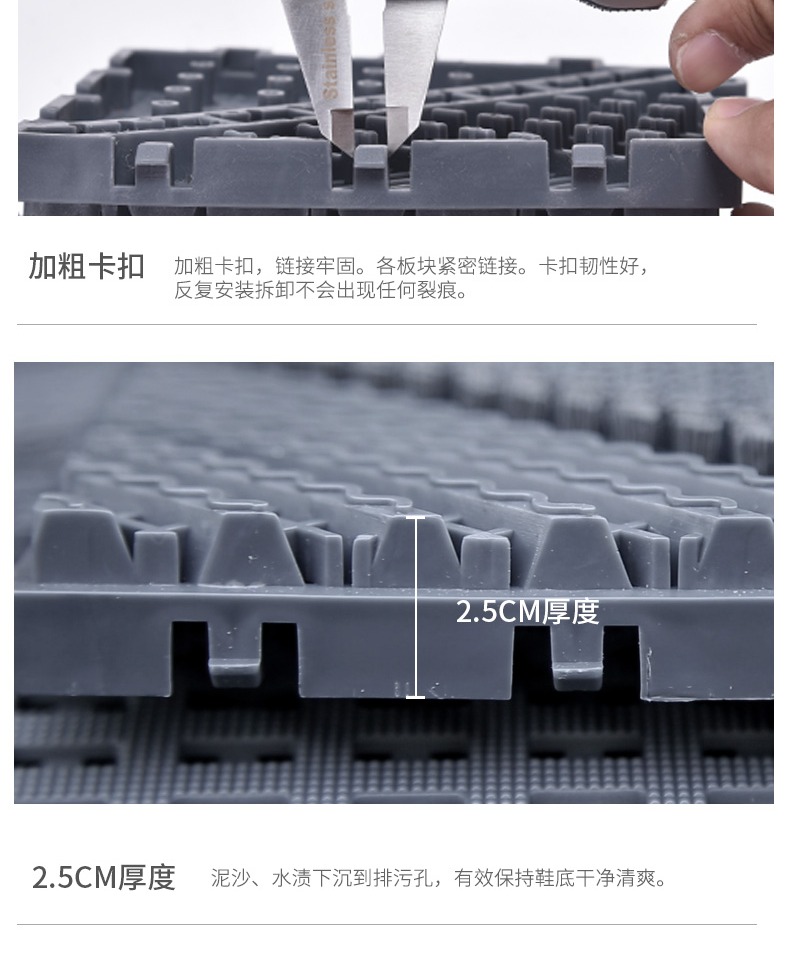 Thẻ màu xanh ngoài trời thảm chống trượt lối vào khách sạn pad ba trong một trung tâm mua sắm cửa khảm thảm ngoài trời thảm xốp gấp gọn cho bé